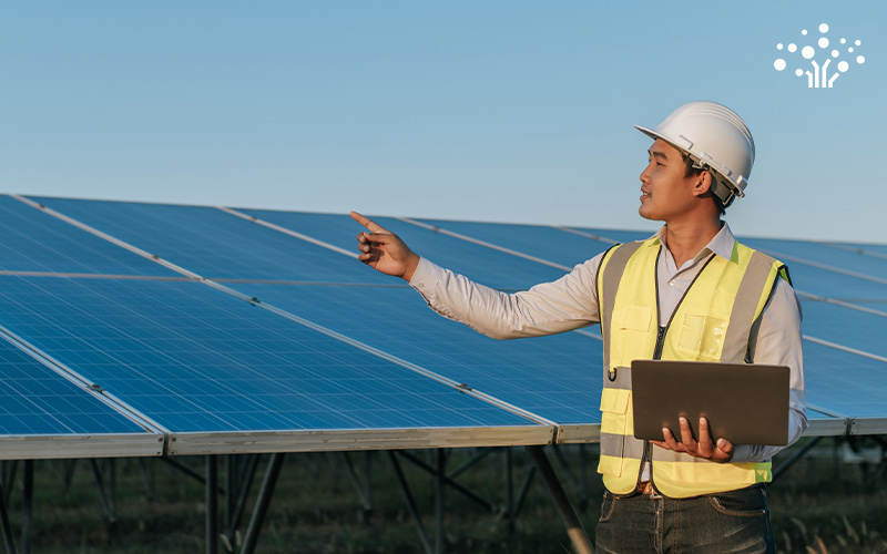 Solar Consultant doing site assessment