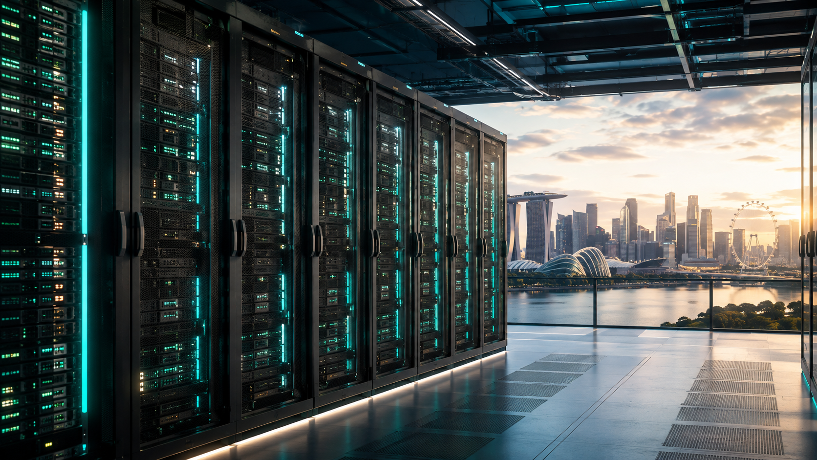 Data-centre servers - rising electricity demand in Singapore